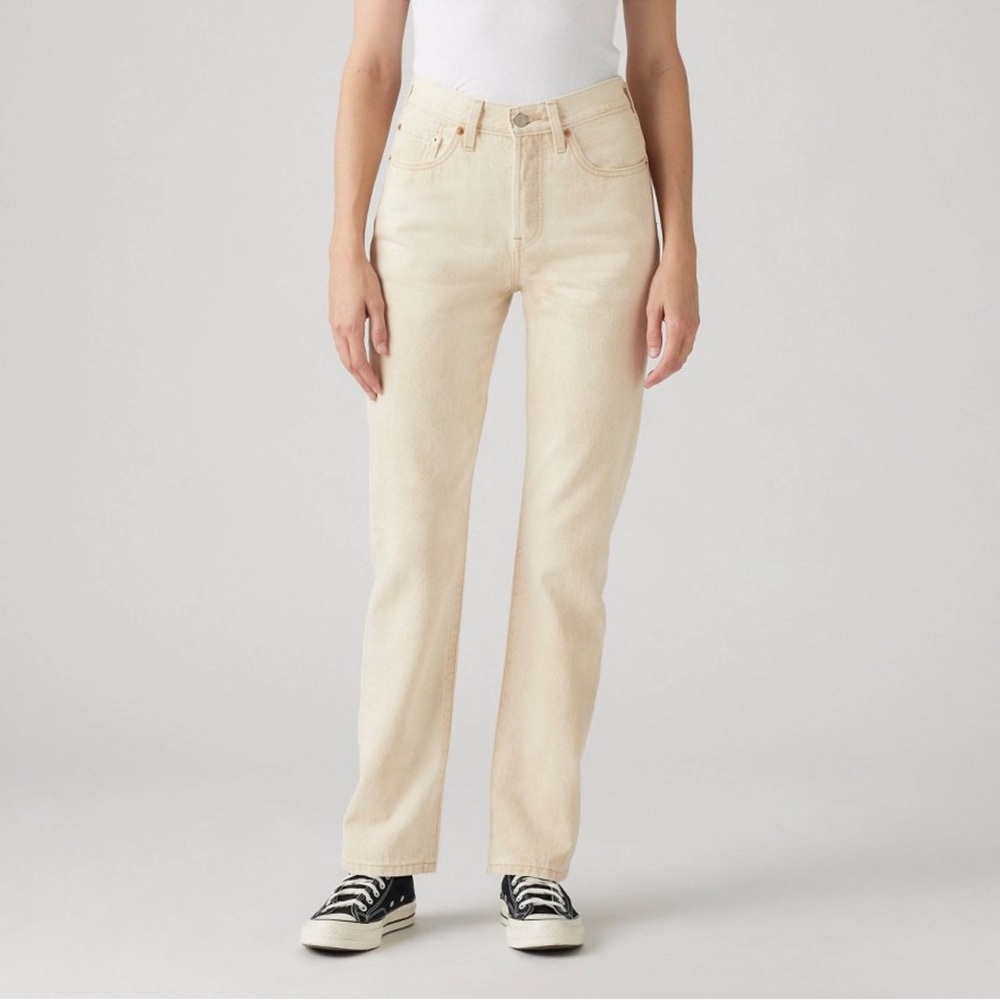 NWT Levis’s 501 High-Rise Signature Straight Leg Cloud Safari 26x30